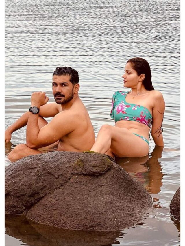 Rubina Dilaik Romantic Monsoon with Abhinav Shukla