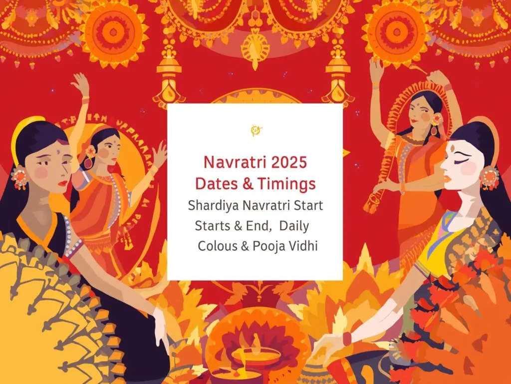 gyanivirus Navratri 2025 Dates Timings Shardiya Navratri Start End Daily Colours Pooja Vidhi