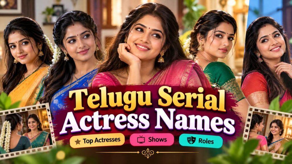 Telugu Serial Actress Names featured collage thumbnail